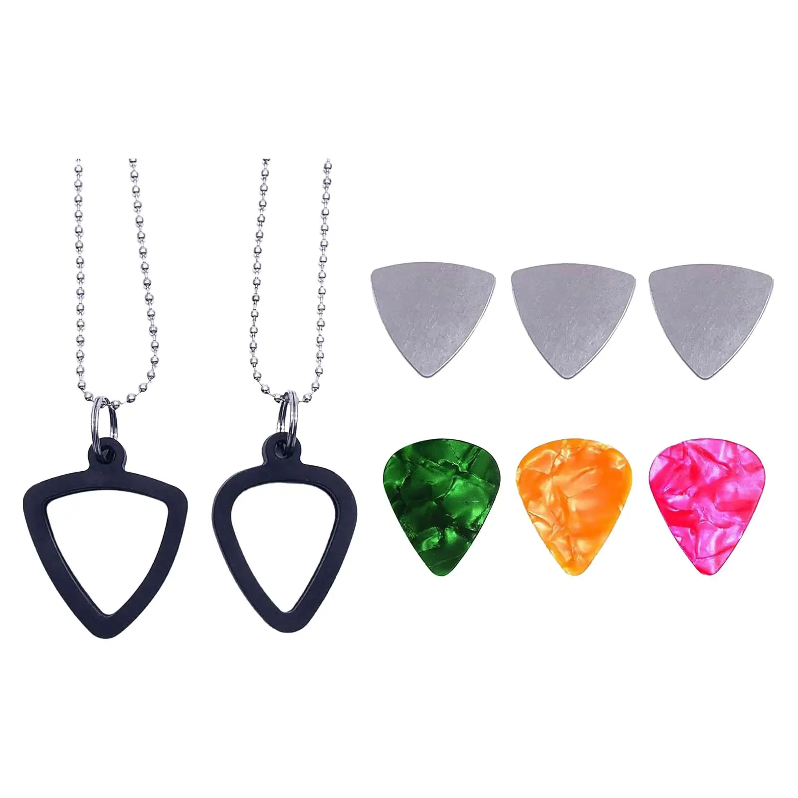Guitar Pick Holder Guitar Picks Storage Necklace Portable with 6 Picks for Bass Electric Guitar Gifts Musicians Music Lovers Guitar Pick Holder Guitar Picks Storage Necklace Portable with 6 Picks for Bass Electric Guitar Gifts Musicians Music Lovers