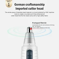 Gentle and Efficient Reusable Electric Nose Hair Trimmer for Men and Women - Precision Nose Hair Shaving Scissors Included - Was 2