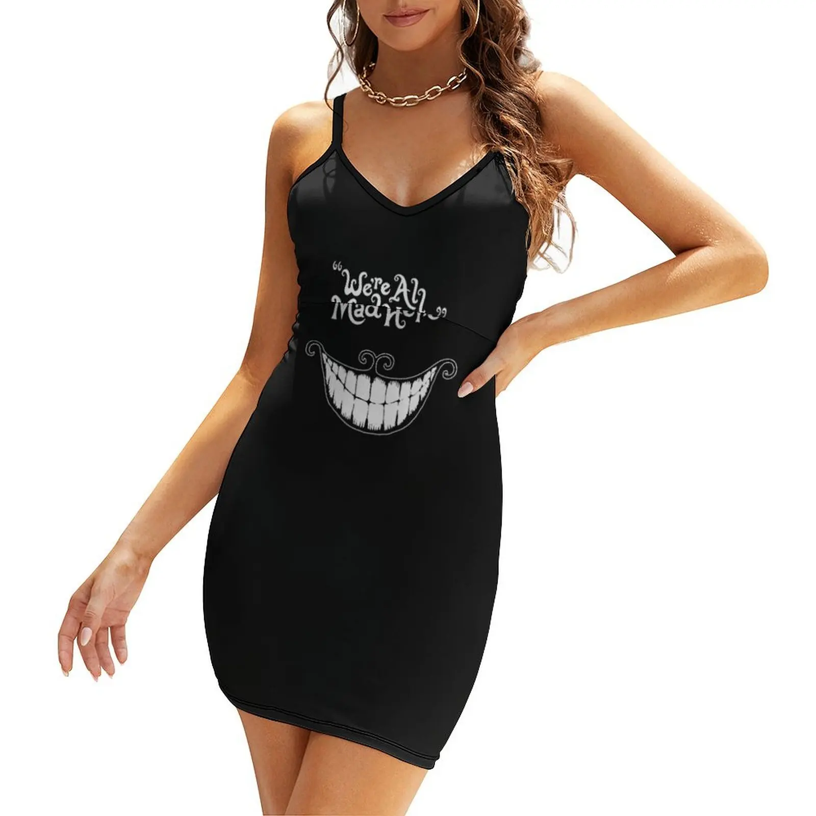 

We are all mad Here Sling Dress women's summer dress 2024 Women long dress