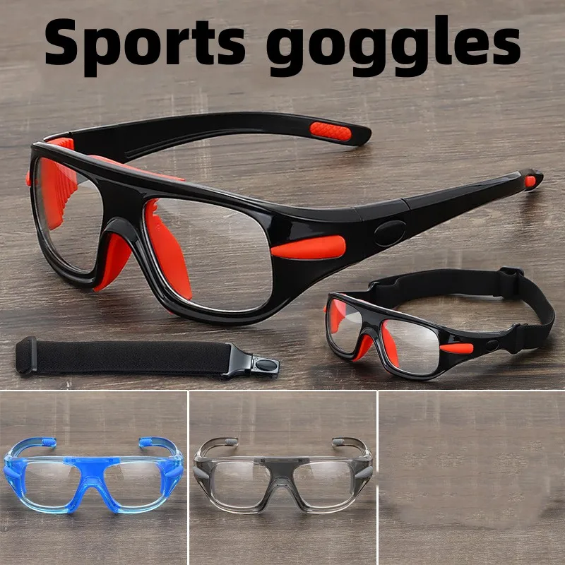 Sports Glasses Sports Goggles Myopia Basketball Glasses Sport Goggles Football Eyewear Anti-Collision Glasses Removable Training Goggles Cycling
