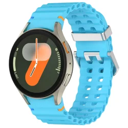 Enhanced Silicone Sport Strap for Smartwatch - No Gaps Bracelet Design (SkyUS)
