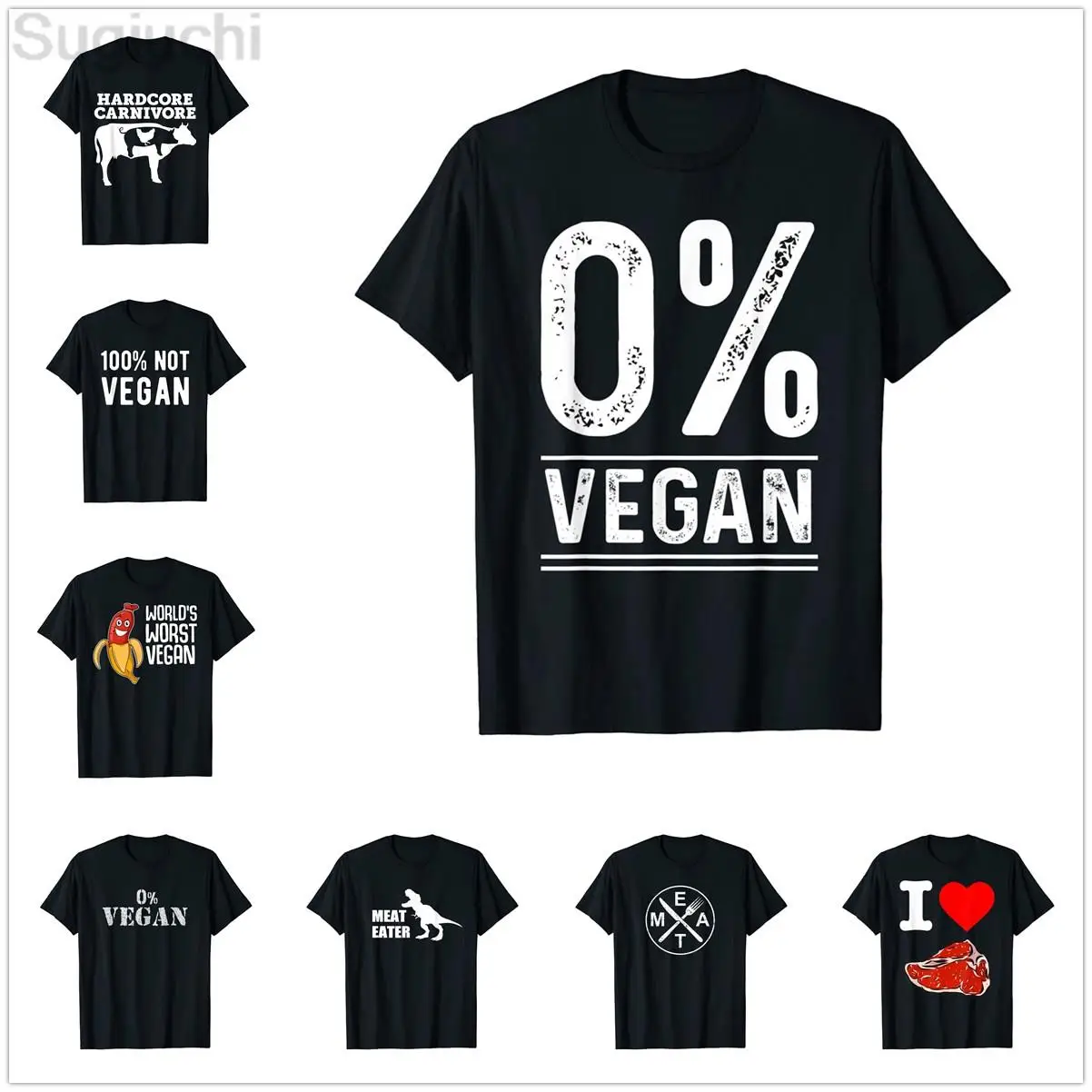 T-shirt Carnivore Diet Drôle - Design Viande Pour Régime Carnivore / Céto - Unisexe Neuf Avec étiquettes