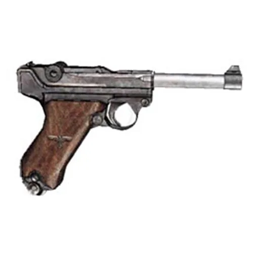 Luger P08 モデルガン 1/1スケール 重量感とメッキ仕上げの輝きの存在感。マルシン工業、モデルガン