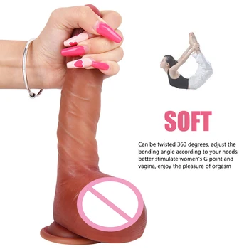 Lesbian Strapon Penis Knot Ejaculation Realistic Squirting Dildo For Women Masturbator Silicone Fake Big Dick SM Sex Toy Product 4