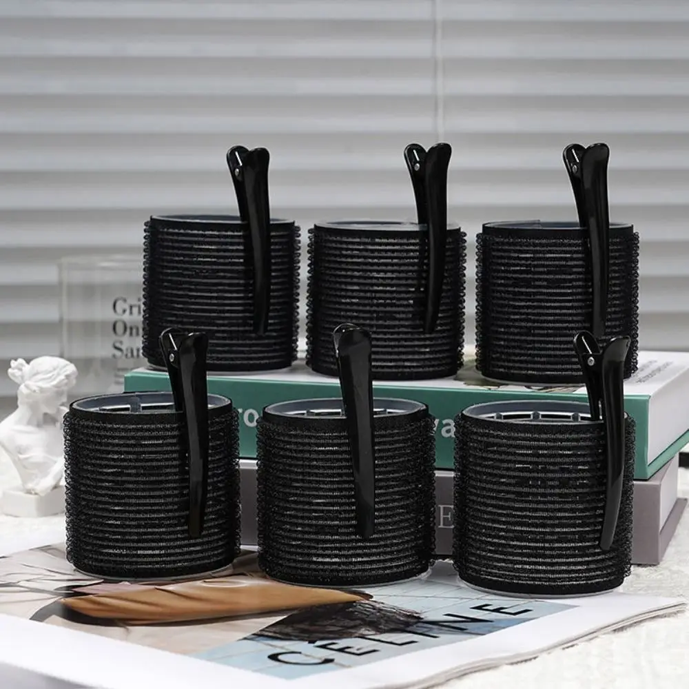 50개 4가지 사이즈 롤러 셀프 그립 헤어 롤러 세트 열 없이 DIY 열 없는 헤어 컬러 재사용 가능한 가벼운 곱슬머리 롤러