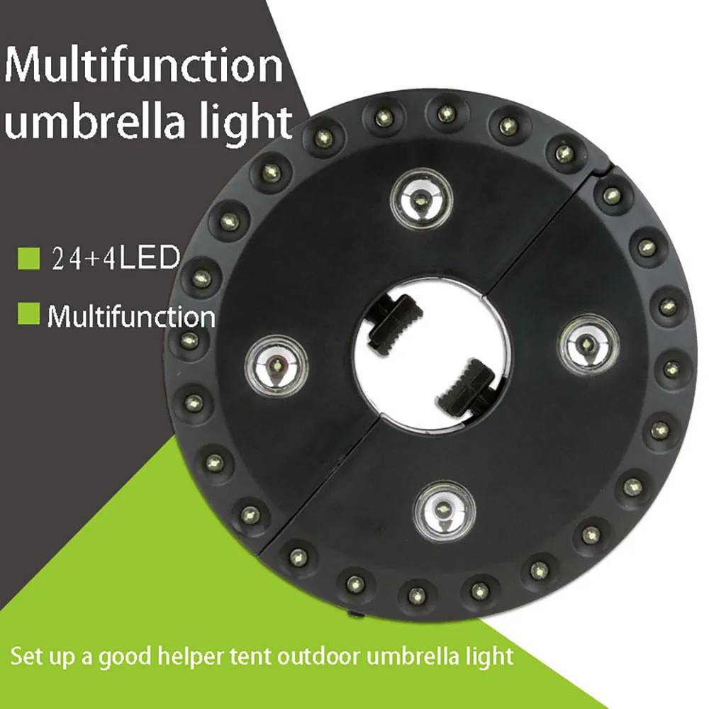 Parasol Light Umbrella Lights Beach Umbrellas Parasol Umbrella Lights Outdoor Lighting Garden Pole Lamp Tray Beach Lamp