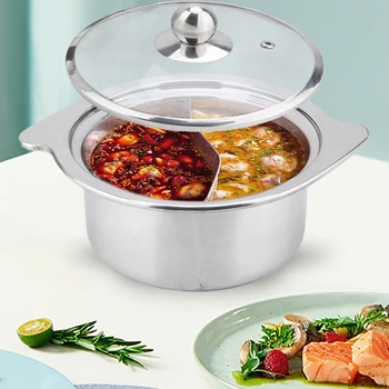 Stainless Steel Divider Hot Pot 1