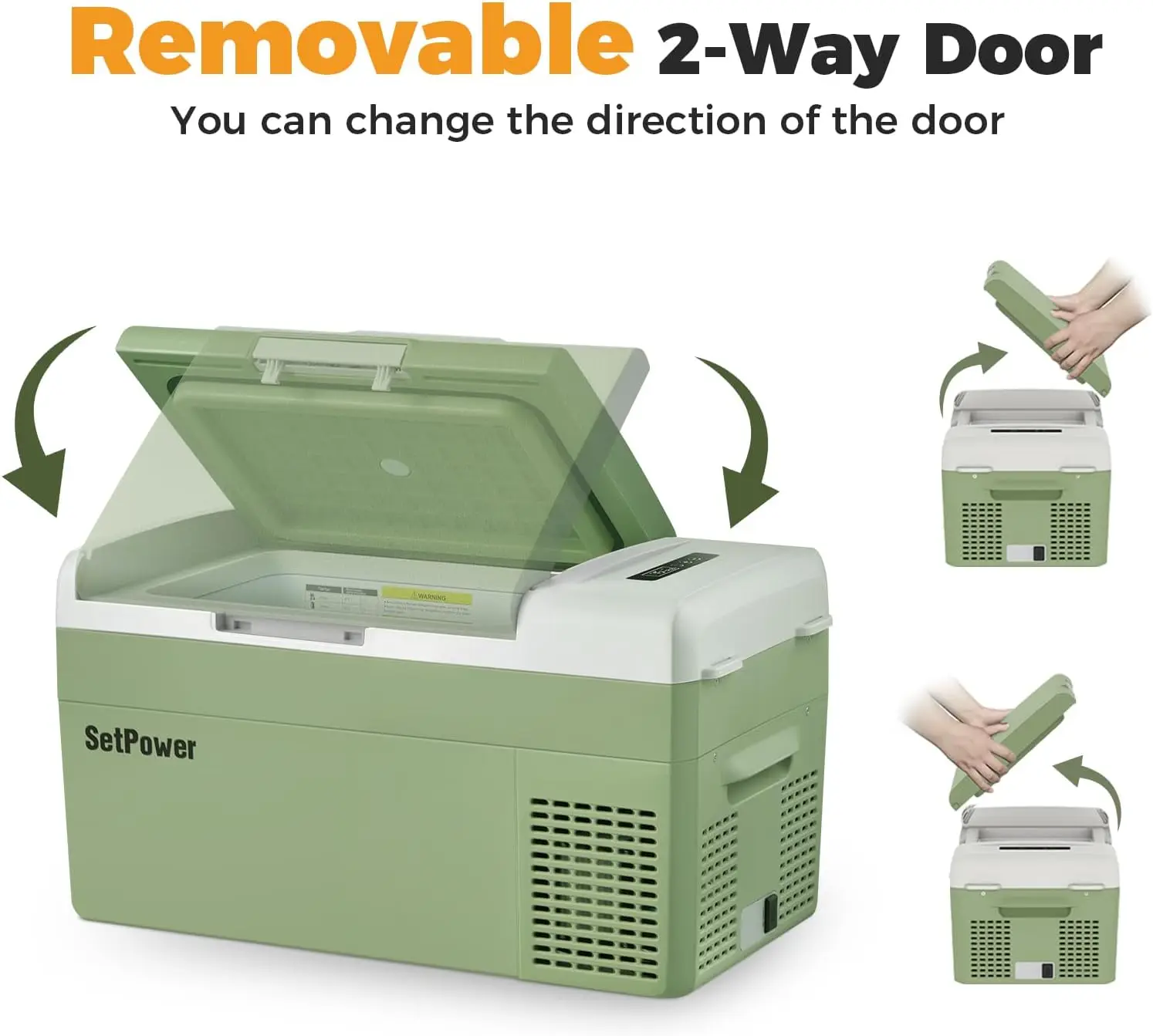 Portable 12v Refrigerator, -4℉-68℉ Fast Cooling Car Refrigerator, 20L/21Qt Car Fridge Portable Freezer with 12/24V