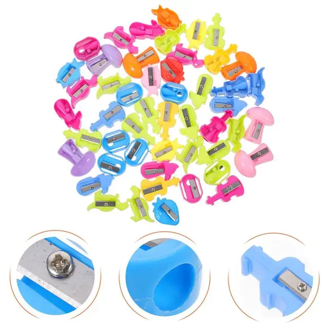 50Pcs Kids Manual School Pencil Sharpener For Colored Pencils Pencil Sharpener Pencil Sharpeners Bulk for School Children Kids 1
