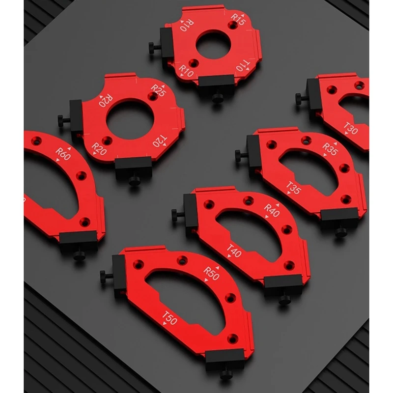 Woodworking Inner/Outer Corner RT Gauge Electric Router Cutting Fillet Template Wood Board Chamfering Positioning Mold
