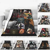 Rod Wave Hip Hop Rapper Blanket Cover Singer Last Lap Album Flannel Throw Blanket Portable Lightweight Multi-function Thin Quilt 1