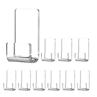 10pcs Transparent Vinyl Record Display Shelf Wall Mount Minimalist Acrylic Vinyl Holder Wall Record Wall Display Stand 1