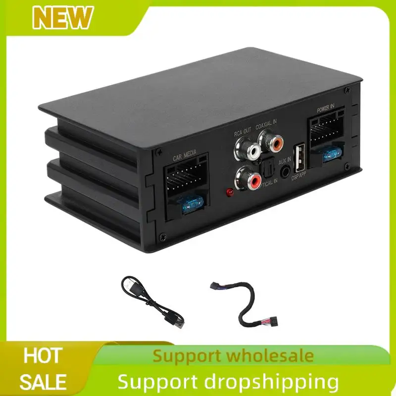 Excellent Car Digital Signal Processor Amplifier For Radio Stereo Subwoofer With Fiber Optic Input Plug And Play