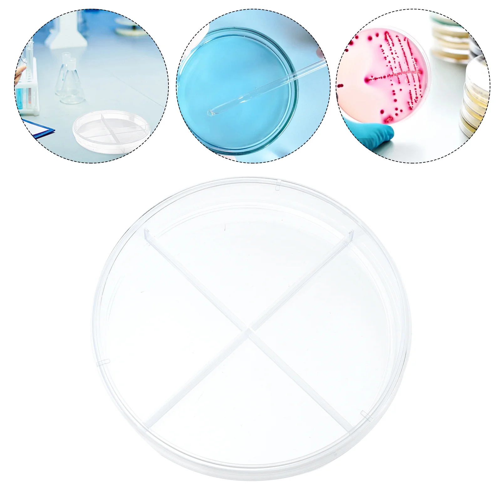 10Pcs 9cm Plastic Cell Culture Dish Clear Petri Scientific Teaching Aid School Glass Cell-Culture Laboratory Chemistry Equipment petri dishes
