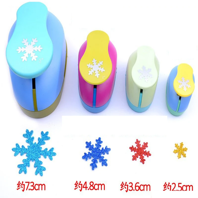 15mm-75mm Snowflake Shape Craft Punch Scrapbook Paper Cutting Hole Foam School Manual DIY Hole Punches