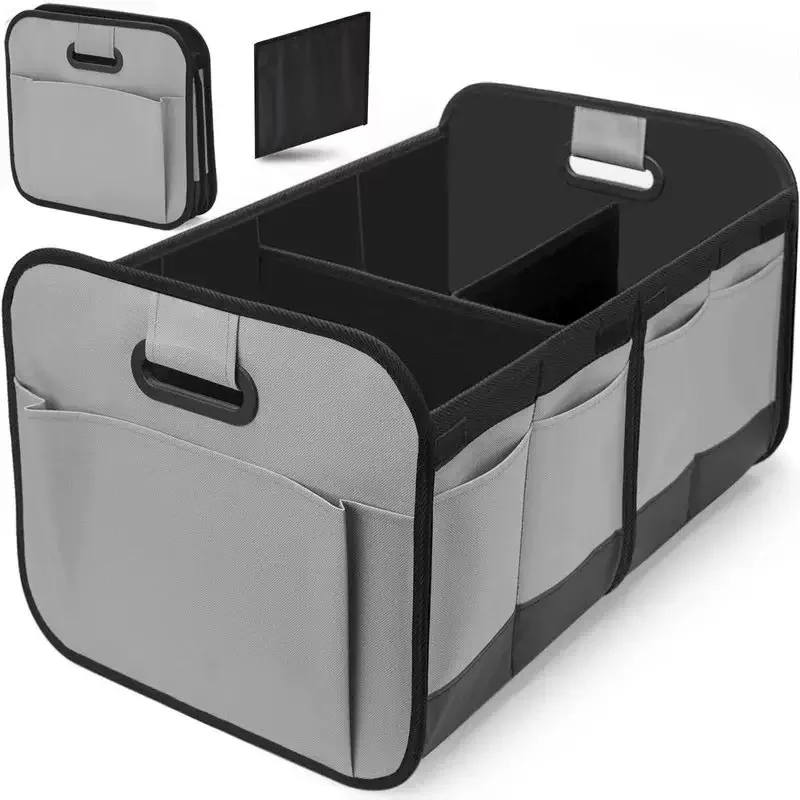 Collapsible 600D Oxford Car Trunk Organizer with Reinforced Handles & thumbnail 3
