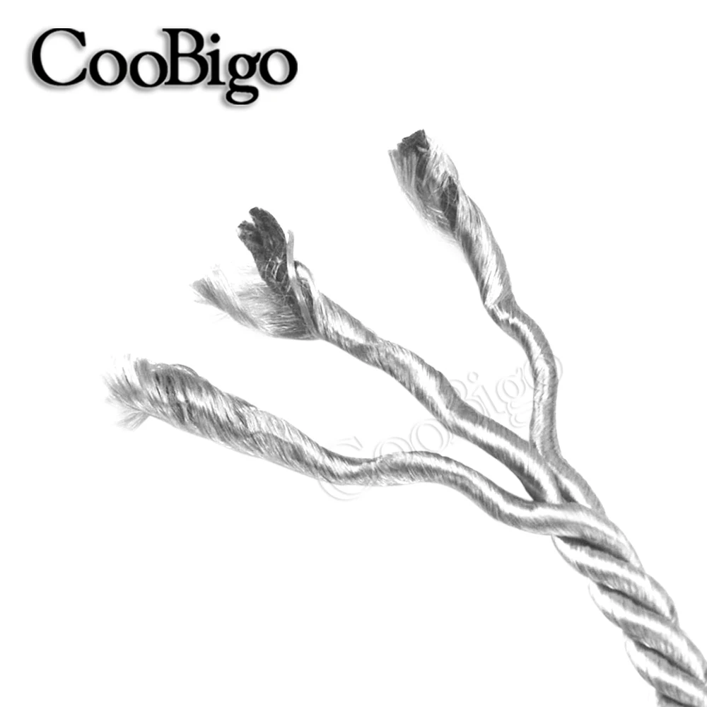 Polyester Rope Nylon Cord Paracord Rope 5mm Three Strand Polyester Cord Decoration Bracelet Ropes Present Bags Curtain Home DIY Craft Accessories 5Meters