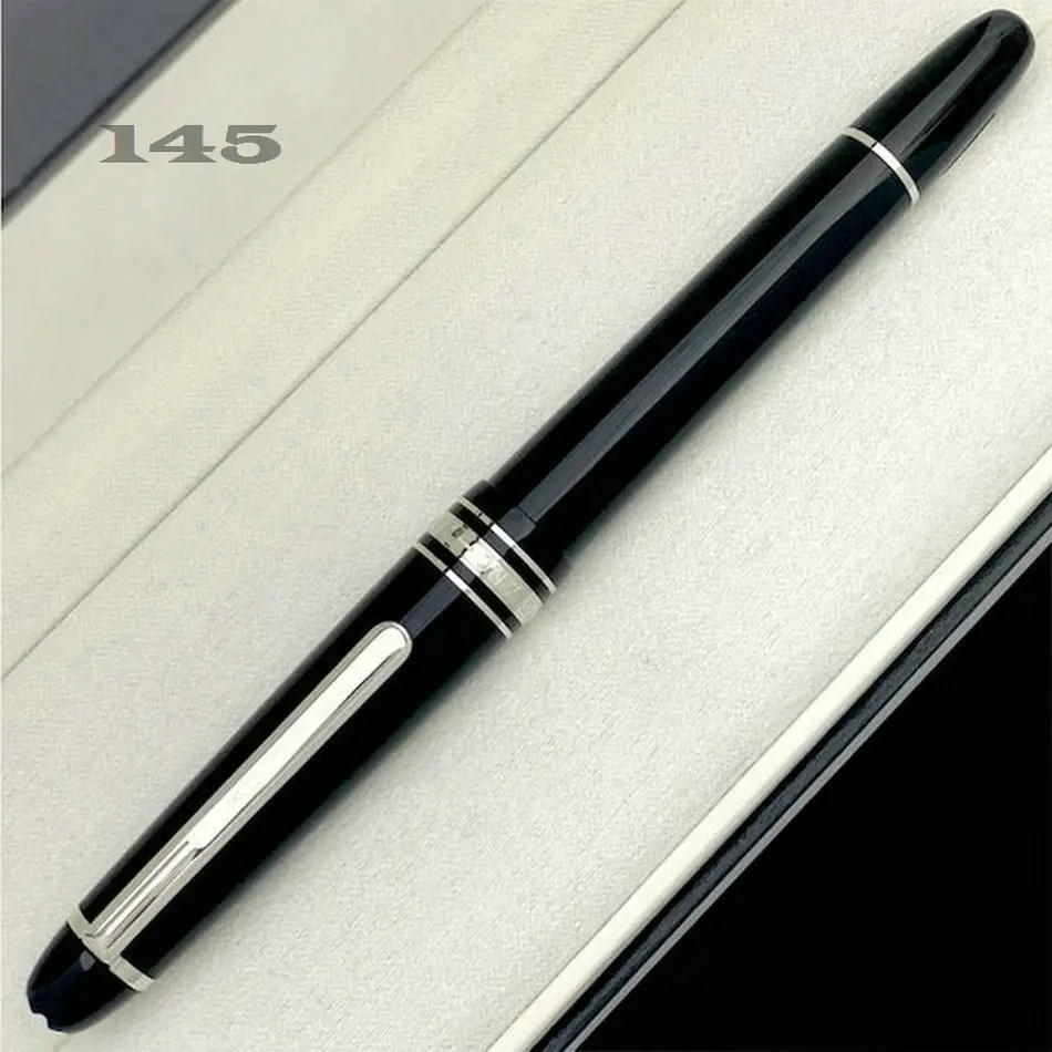 

Luxury Meisterstuck 163/145/149 MB Gel Pens 18K Special Edition Black Resin Gold-Plating Calligraphy Caneta Smooth Writing