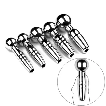 Metal Stainless Steel Threaded Catheteral Obstruction Urethral Dilation Horse Eye Rod for Male Masturbation Erotic Toy for Men 1