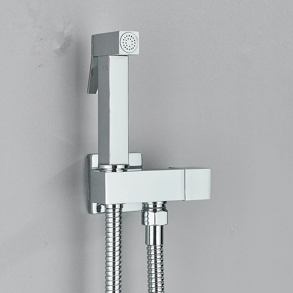 Uythner Brass Bathroom Bidet Faucet with Single Cold Water Sprayer & Jet Handle