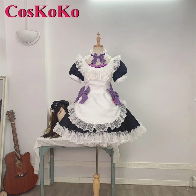 

CosKoKo Nishikino Maki Cosplay Anime LoveLive Costume Gorgeous Elegant Sweet Maid Dress Halloween Carnival Role Play Clothing