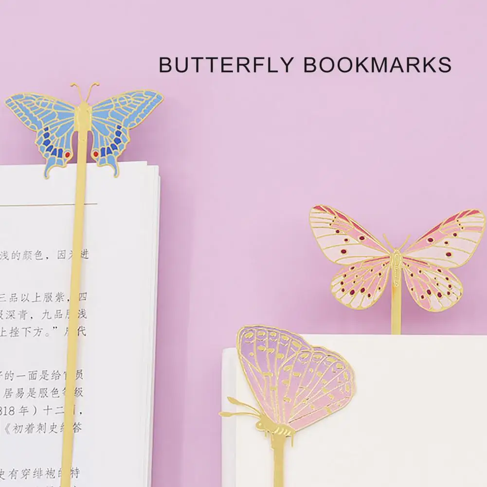 Metal Bookmark Exquisite Chinese Style Metal Butterfly Bookmark Gift for Book Lovers Teachers Book Lover