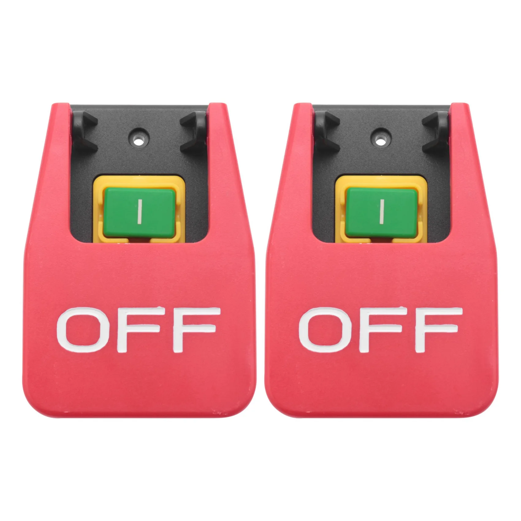 

2X Off-On Red Cover Emergency Stop Push Button Switch 16A Power-Off/Undervoltage Protection Electromagnetic Start Switch