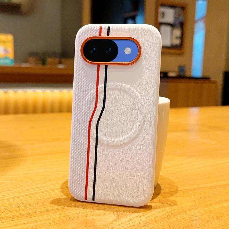 Magnetic Shockproof PU Leather Phone Case with Suction - ELVEV