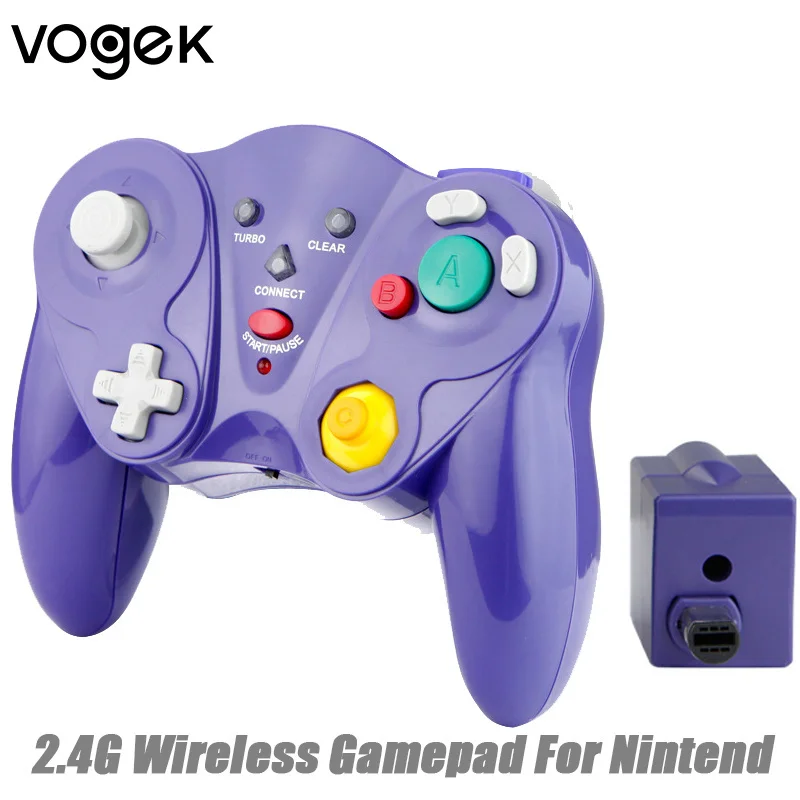 Vogek 2.4G Controller Di Gioco Wireless Per Nintend Game Host Ngc, Wireless Joypad Gamepad Handle Per Gamecube Will/Wii U Host