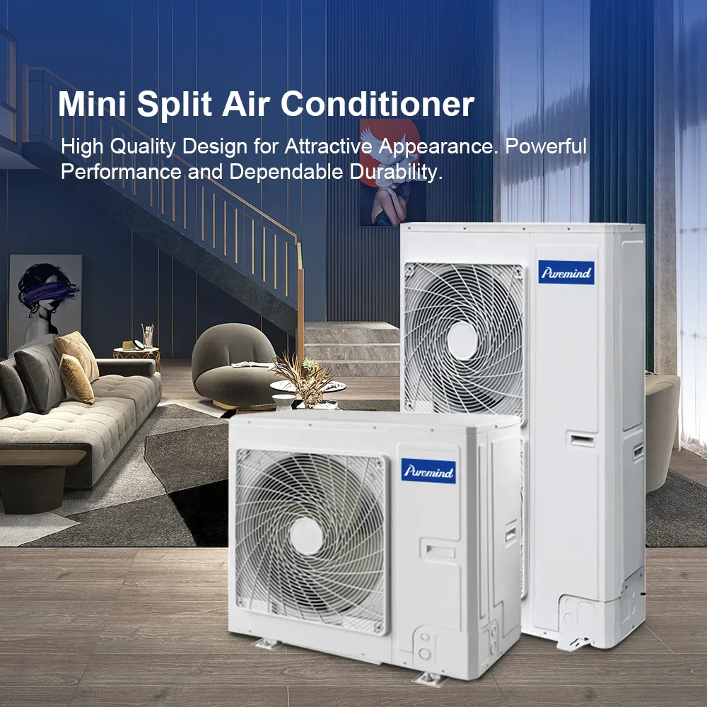 Industrial Multi Zone Split Inverter Air Conditioner 24000Btu 36000Btu Cassette Duct Air Conditioning 4