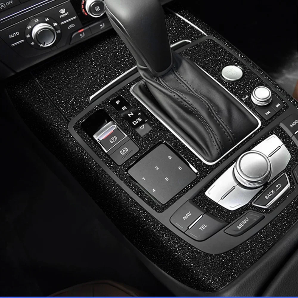 자동차 스타일링 액세서리 Audi A6 C7 2012-2018 용 자동차 기어 패널 장식 스티커