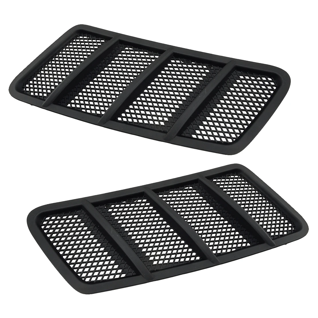 

1 Pair Upper Front Hood Bonnet Grille Vent Cover Trim ABS Fit for Mercedes Benz W166 GL ML 2012 2013-2015 1668800105 1668800205