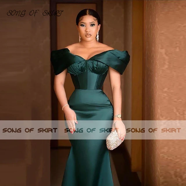 Shades of green - off the shoulder or flutter sleeves beaded ball gown  wedding/prom dress with glitter tulle - various styles