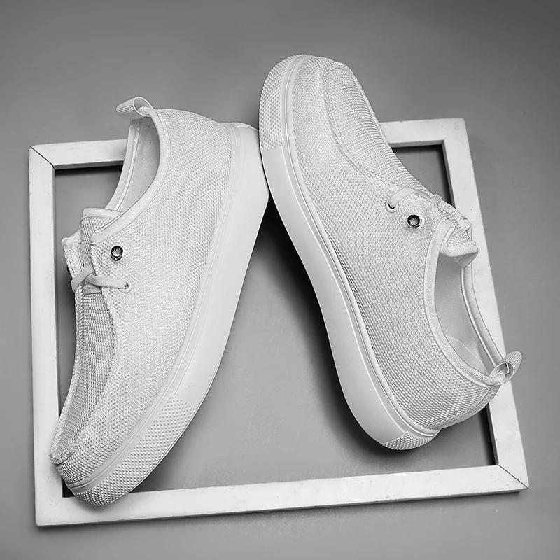 Men's Fashionable Casual Sneakers - Pure Color, Convenient to Put on and Take Off, Round-Toe Design, Lightweight Fabric Upper, Non-Slip Wear-Resistant Soles, Comfortable Cloth Insoles for Outdoor Running and Daily Wear