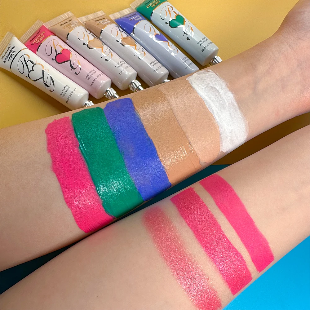 3pcs Matte Eye Shadow Primer Suitable for Oily Eyelid Eye Makeup Base Waterproof and Stain Resistant,Durable Cream Liquid Makeup 3