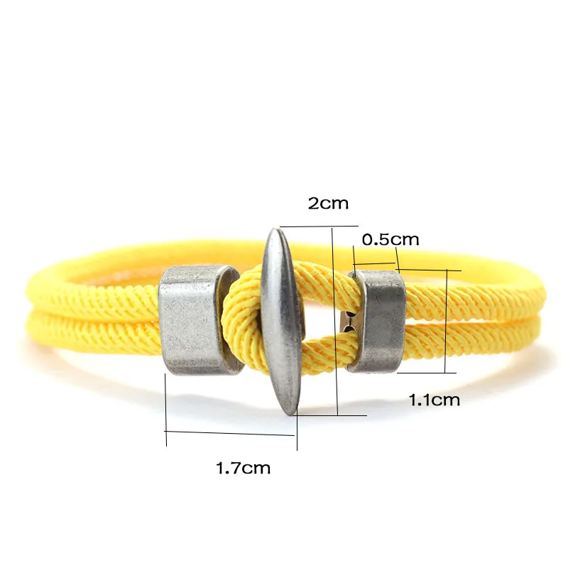 Men Nautical Surfing Retro Rope Bracelet