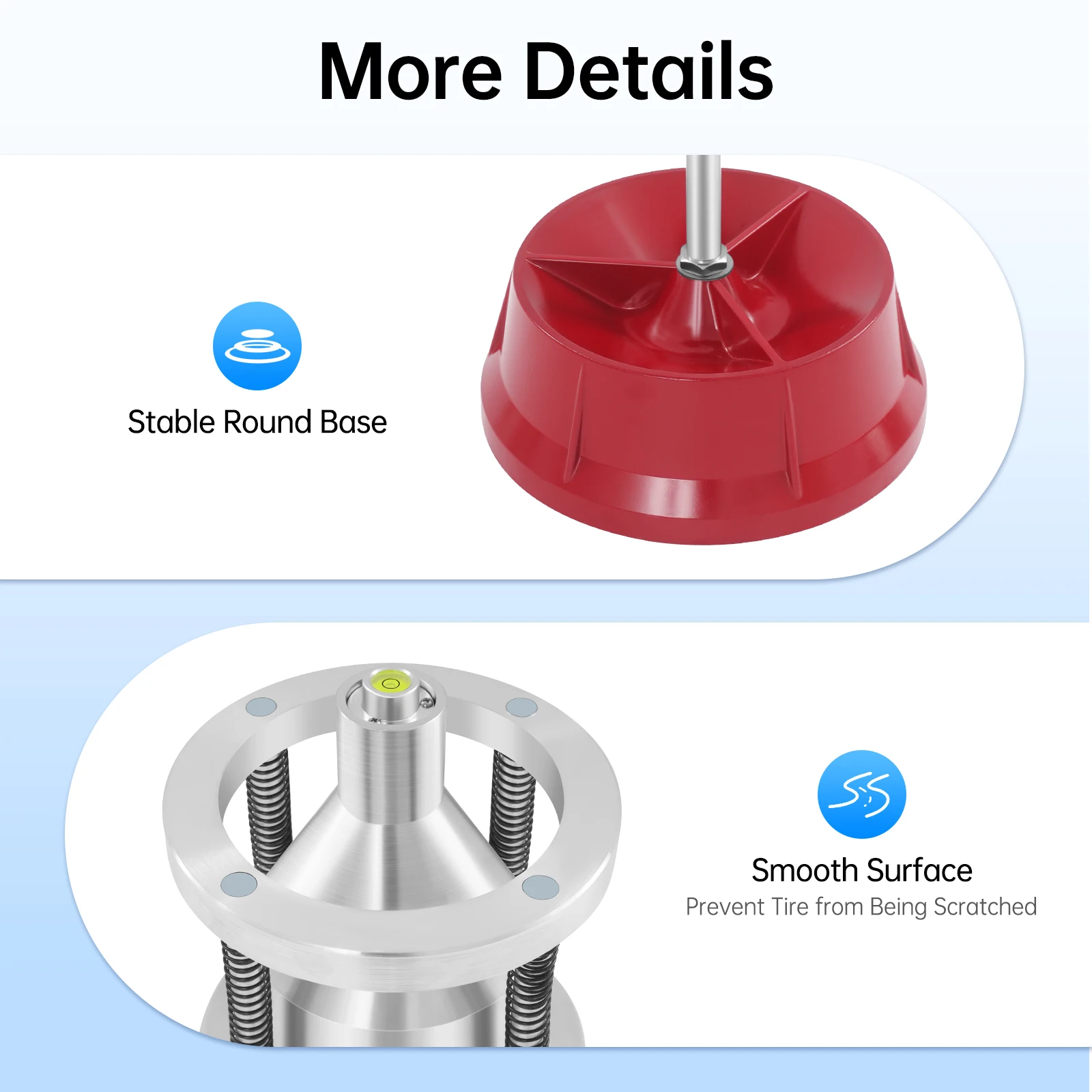 Portable Hubs Wheel Balancer W/Bubble Level Tire Balancer Changer for Automotive Cars Trucks