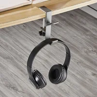 Multifunction Desk Edge Hook Adjustable Backpack Storage Hook Portable Handbag Rack Punch Free Home Office Desk Edge Hanger Hook 2