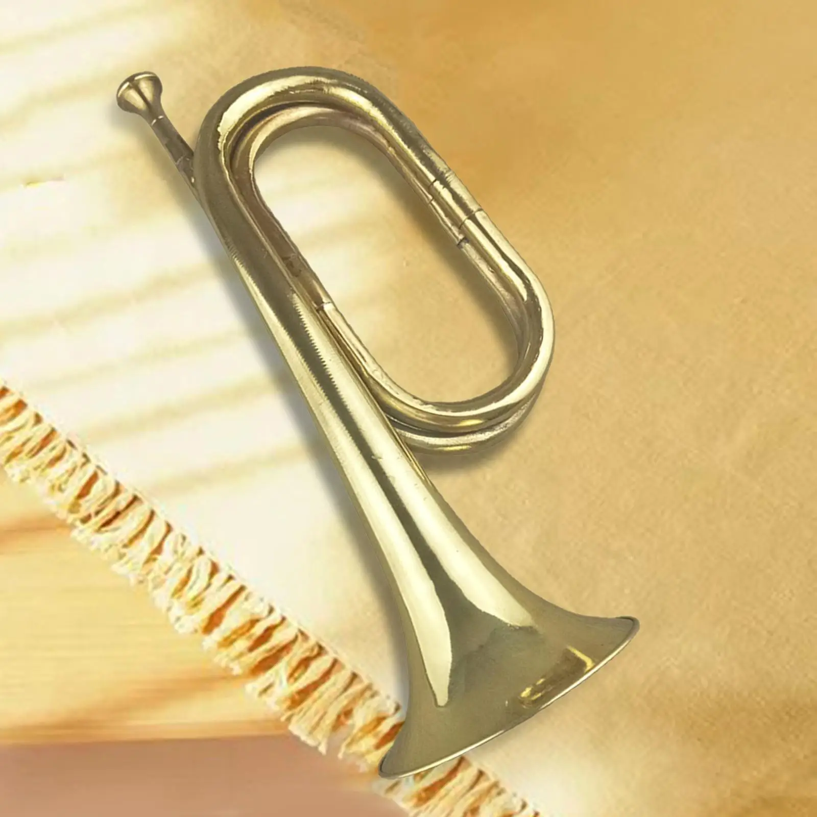Brass Marching Bugle Cavalry Trumpet for Scouting Beginners Children Kids Adults
