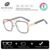 BEMORE Custom Pilot High-Quality Metal Men's Prescription Glasses Anti-Blue Ray Photochromic Grey Optical Eyewear Driving