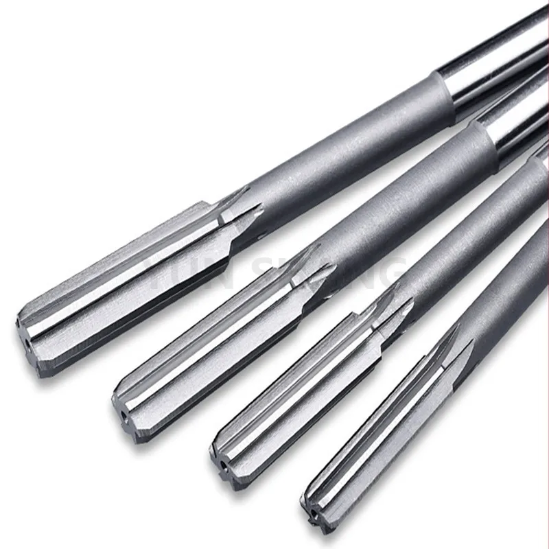 Hand Reamer HSS Reamer Steel Reamer Tools Cobalt Reamer Carbide Reamer Tube Reamer Reamer H7 Machine Straight Shank 6-Flutes HSS Chuck Engineering Milling Cutter Tool