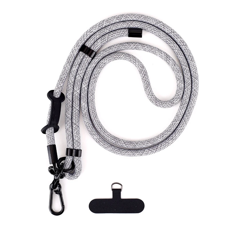 Phone Lanyard 150CM Length Phone Lanyard Adjustable Detachable Neck Cord Outdoor Universal Crossbody Strap Card Clip for Mobile Phone Case