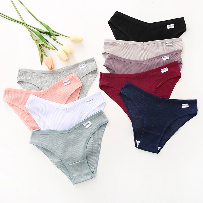 FINETOO 10 Pack Cotton Thongs for Women - Breathable UK