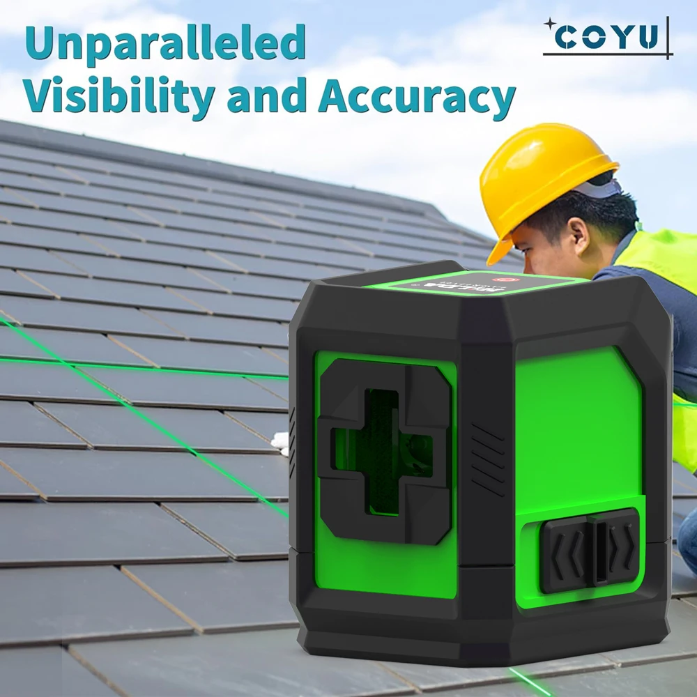 Laser Level HILDA 2 Lines Green Beam Self Levelling with Magnet Horizontal Vertical Cross Line