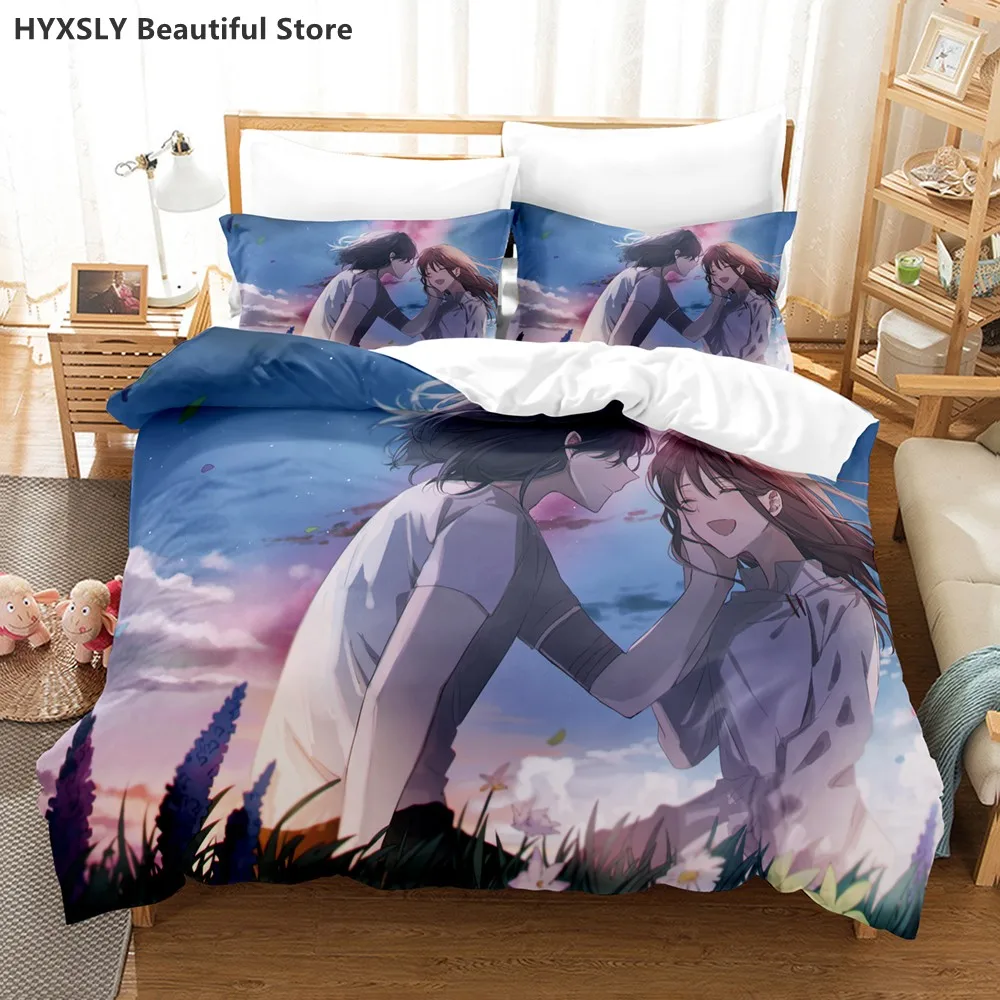 Suzume no tojimari Bettwäsche-Set 3d Anime Polyester Bett bezug Kissen bezüge Königin König für Kinder Geschenk niedlichen Anime Bettbezug-Sets – Detail 9