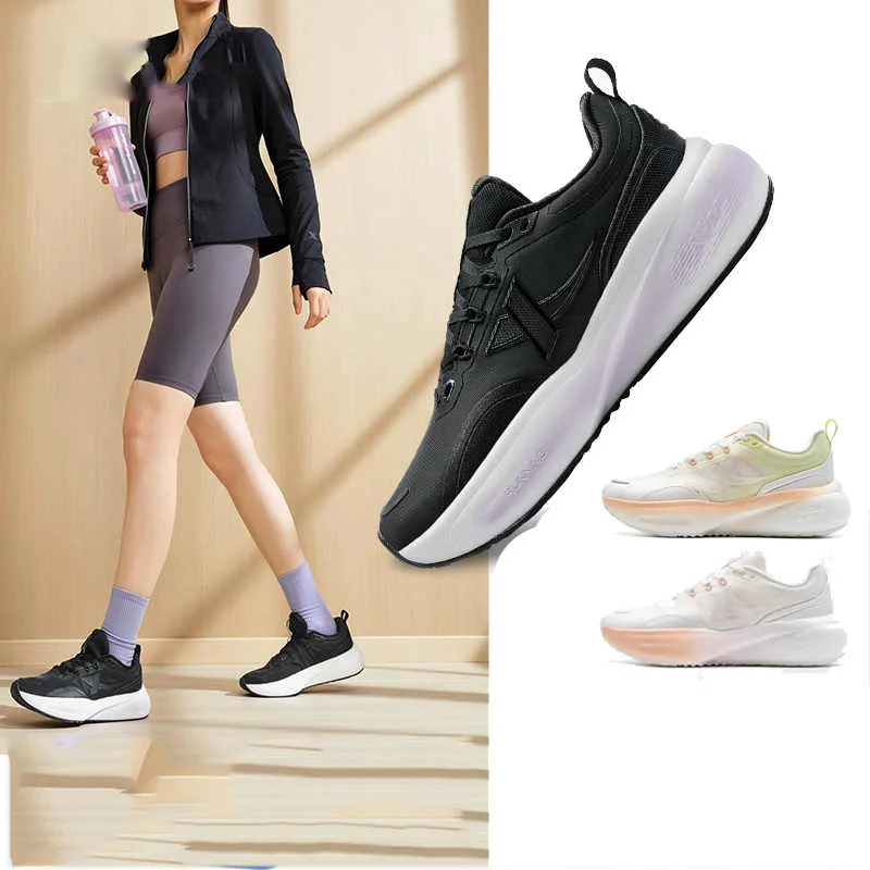 Women Running Shoes Xtep Dynamic Foam Air Wear-Resistant Non-Slip Soft Casual