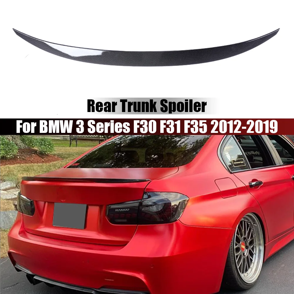 

Carbon Fiber Look / Glossy Black Trunk Car Spoiler Wing For BMW 3 Series F30 F31 F35 2012-2019 MP Style Rear Wing Spoiler Lip