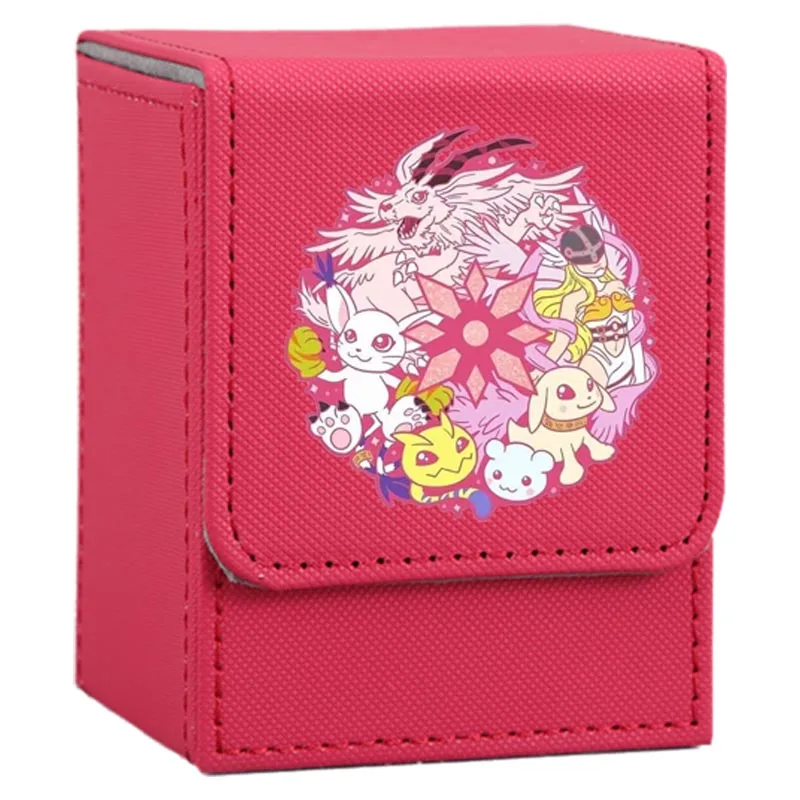 Digimon Adventure Leather Card Case - Anime Toy Figures Collection Storage Box
