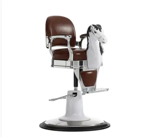 

High-end children's haircut chair can lift and rotate cartoon children's haircut chair Trojan horse chair hairdressing chair.