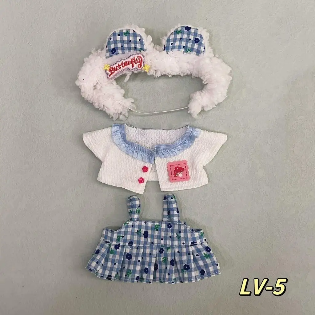 thumbnail image 1 of Vestido de muñeca de algodón de 20Cm, Lolita Maid, linda princesa, falda pequeña, traje informal, accesorios de ropa de bebé, 1 of 5